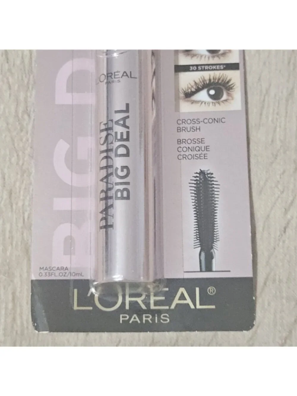 L'Oreal Paris Paradise Big Deal Mascara Volumizing Lengthening,  776 Black